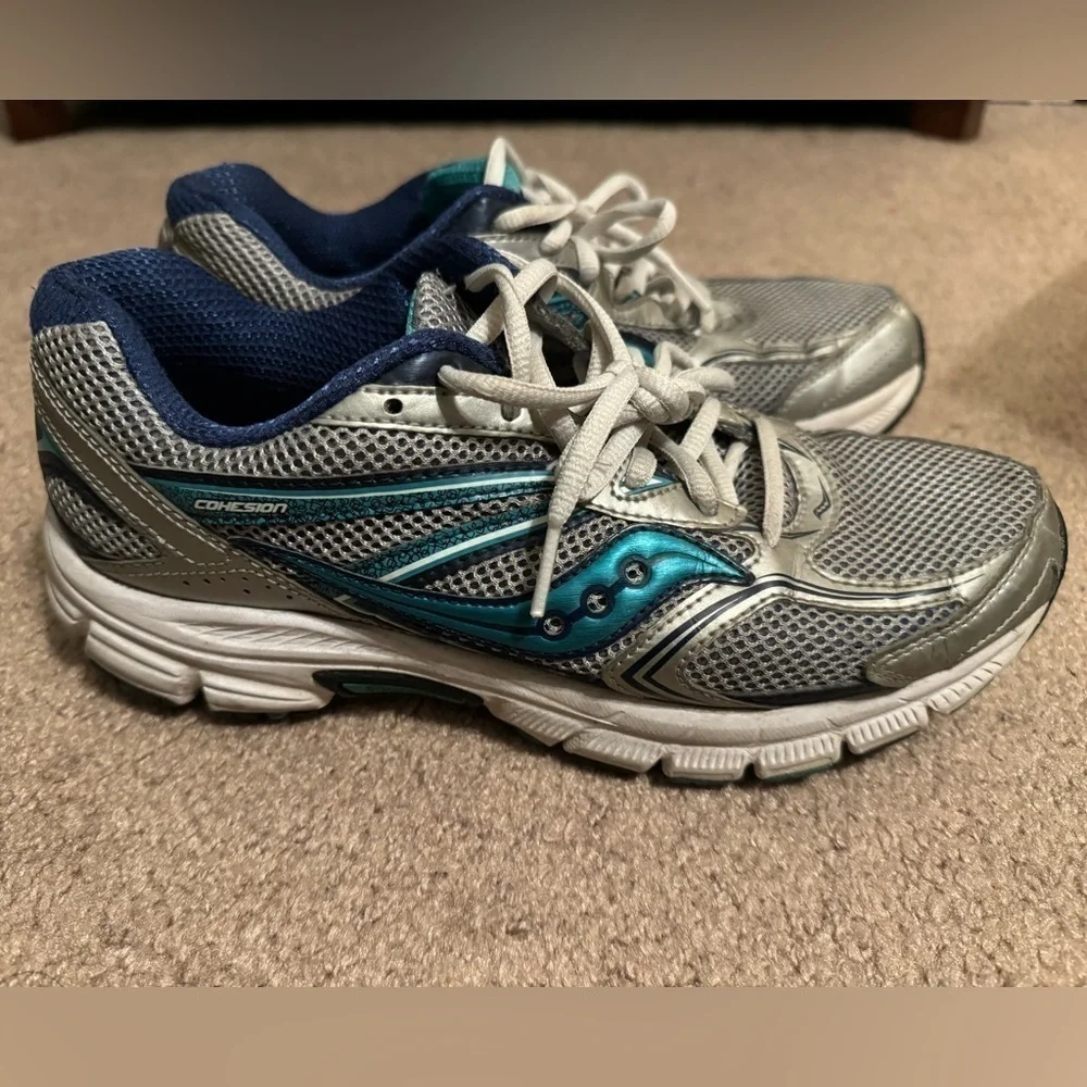 Saucony‎ Blue, grey and white sneakers size 9